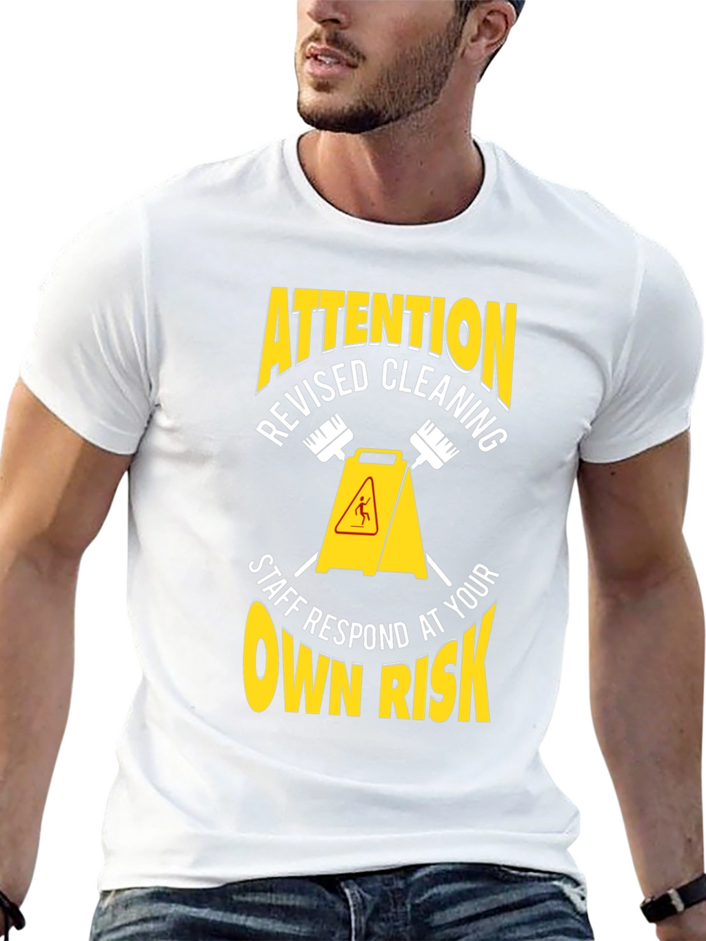 Attention Revised Cleaning Staff T-Shirt