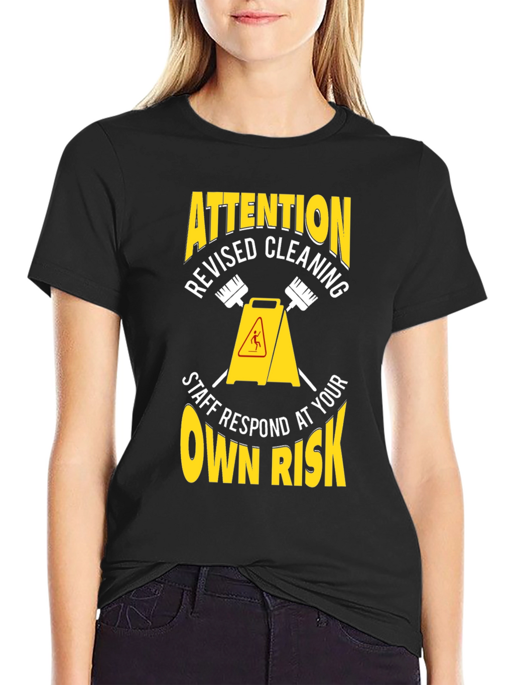 Attention Revised Cleaning Staff T-Shirt