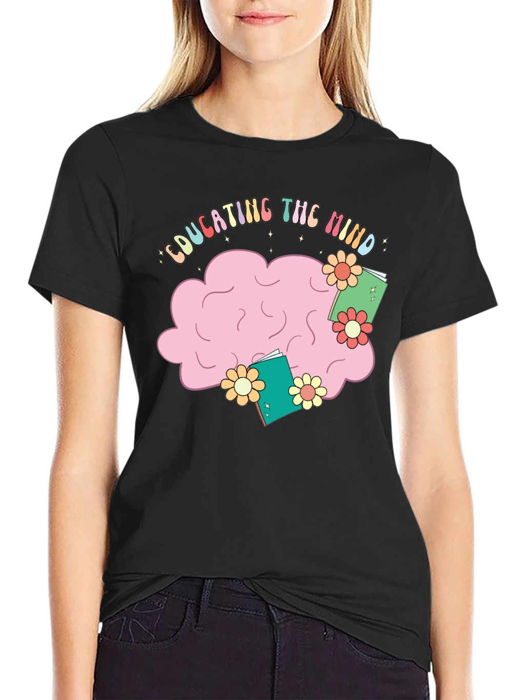 Educating the Mind Black T-Shirt