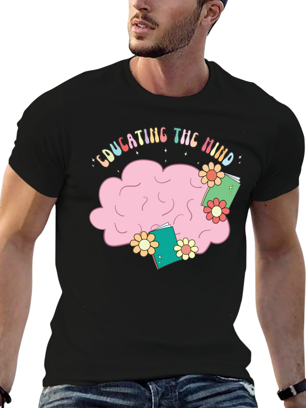 Educating the Mind Black T-Shirt
