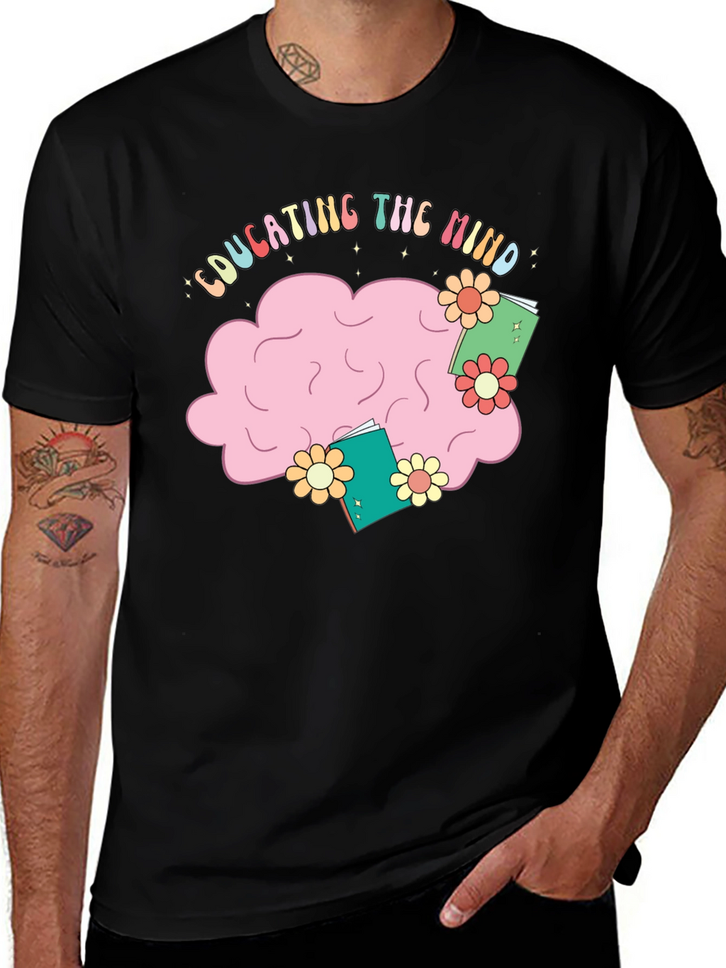 Educating the Mind Black T-Shirt