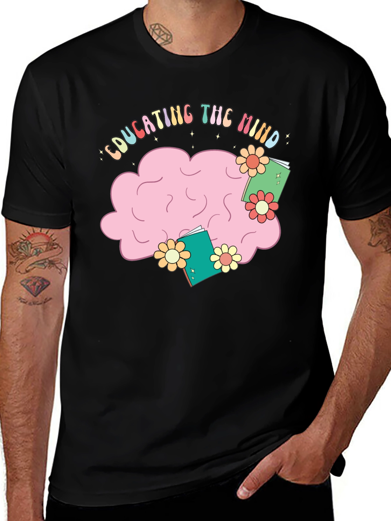 Educating the Mind Black T-Shirt