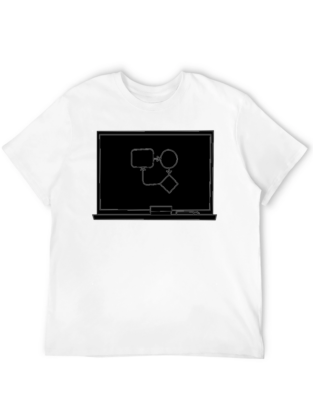 Tech Flowchart Graphic Black T-Shirt