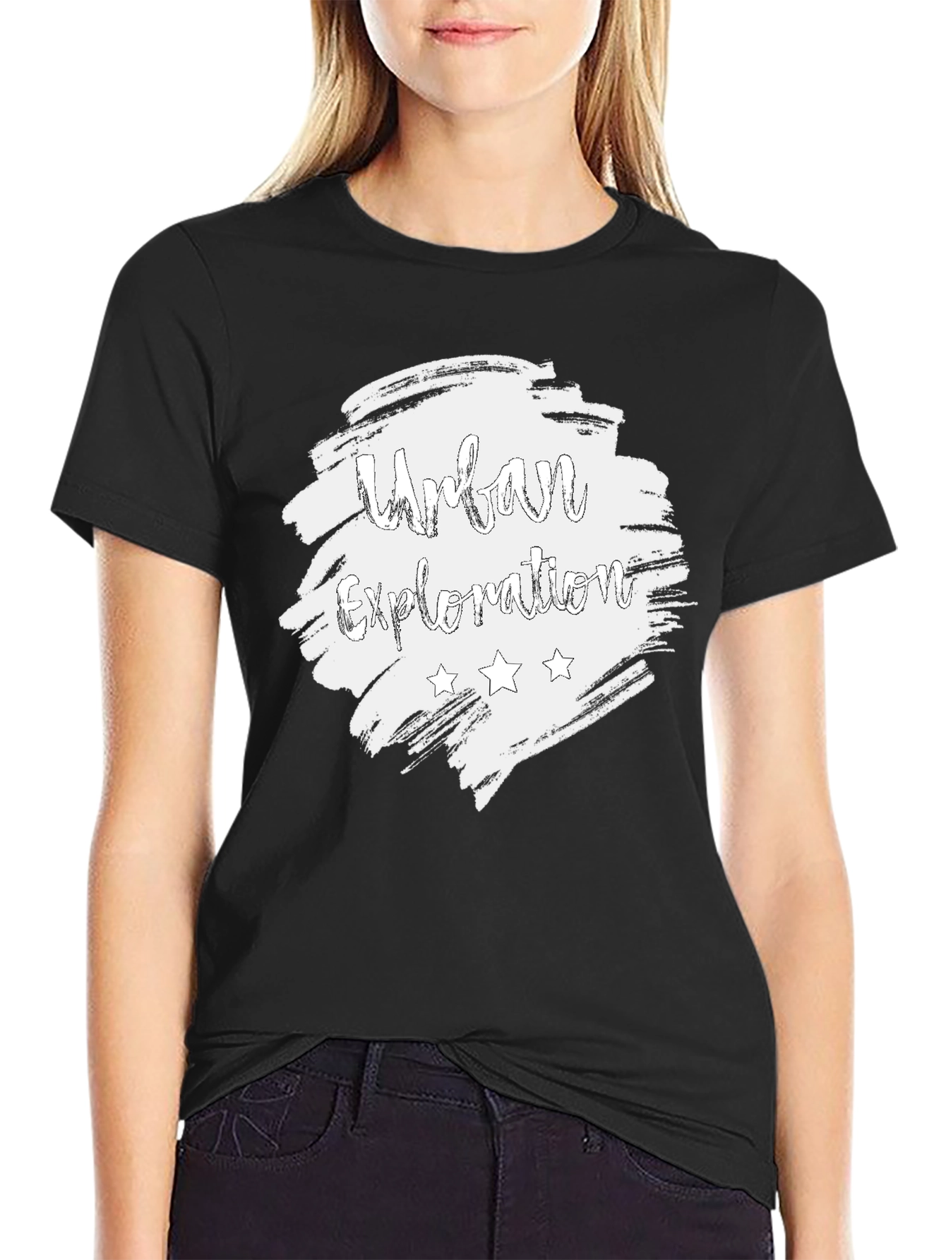 Urban Exploration Graphic Tee - Black