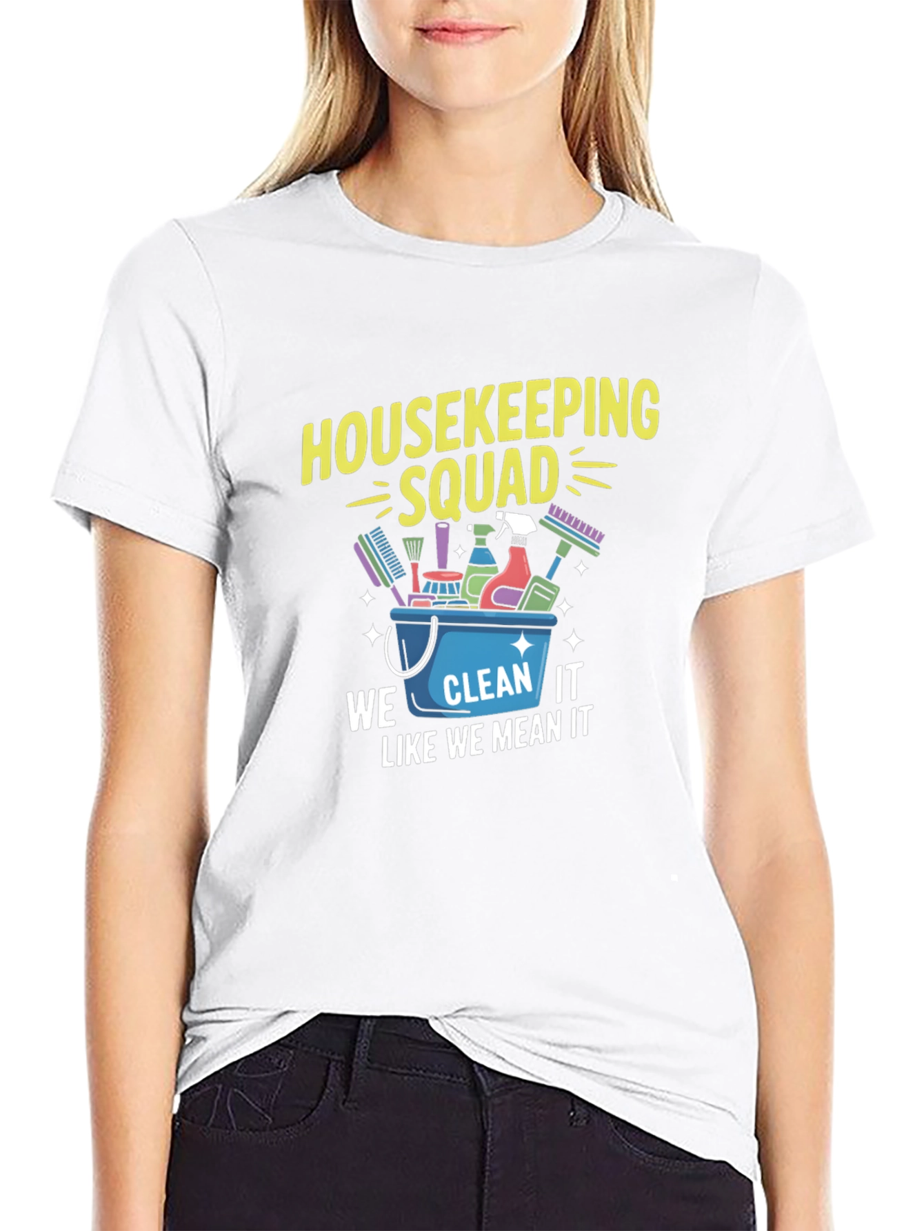 Housekeeping Squad Graphic Tee - Cleaning Crew Apparel