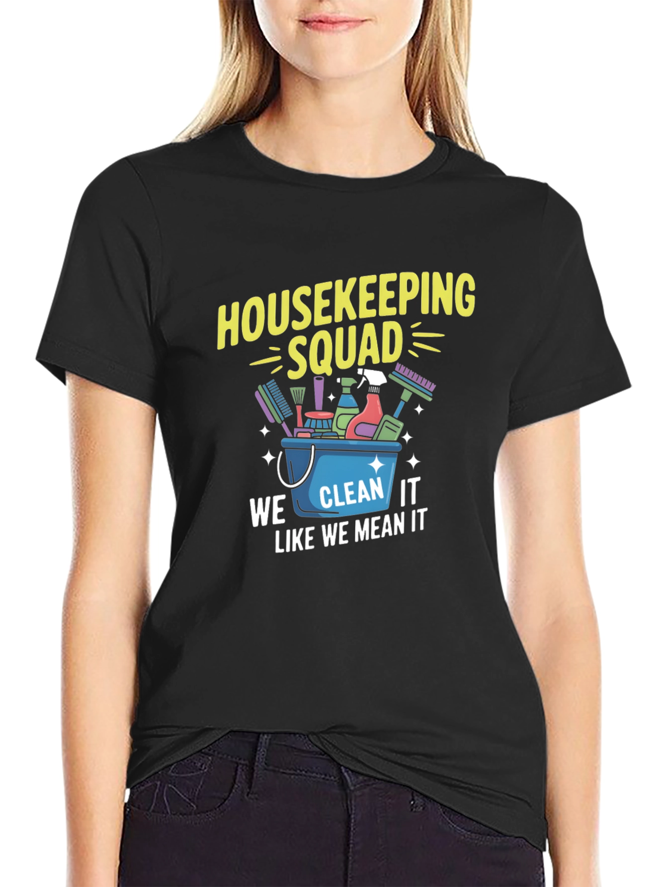 Housekeeping Squad Graphic Tee - Cleaning Crew Apparel
