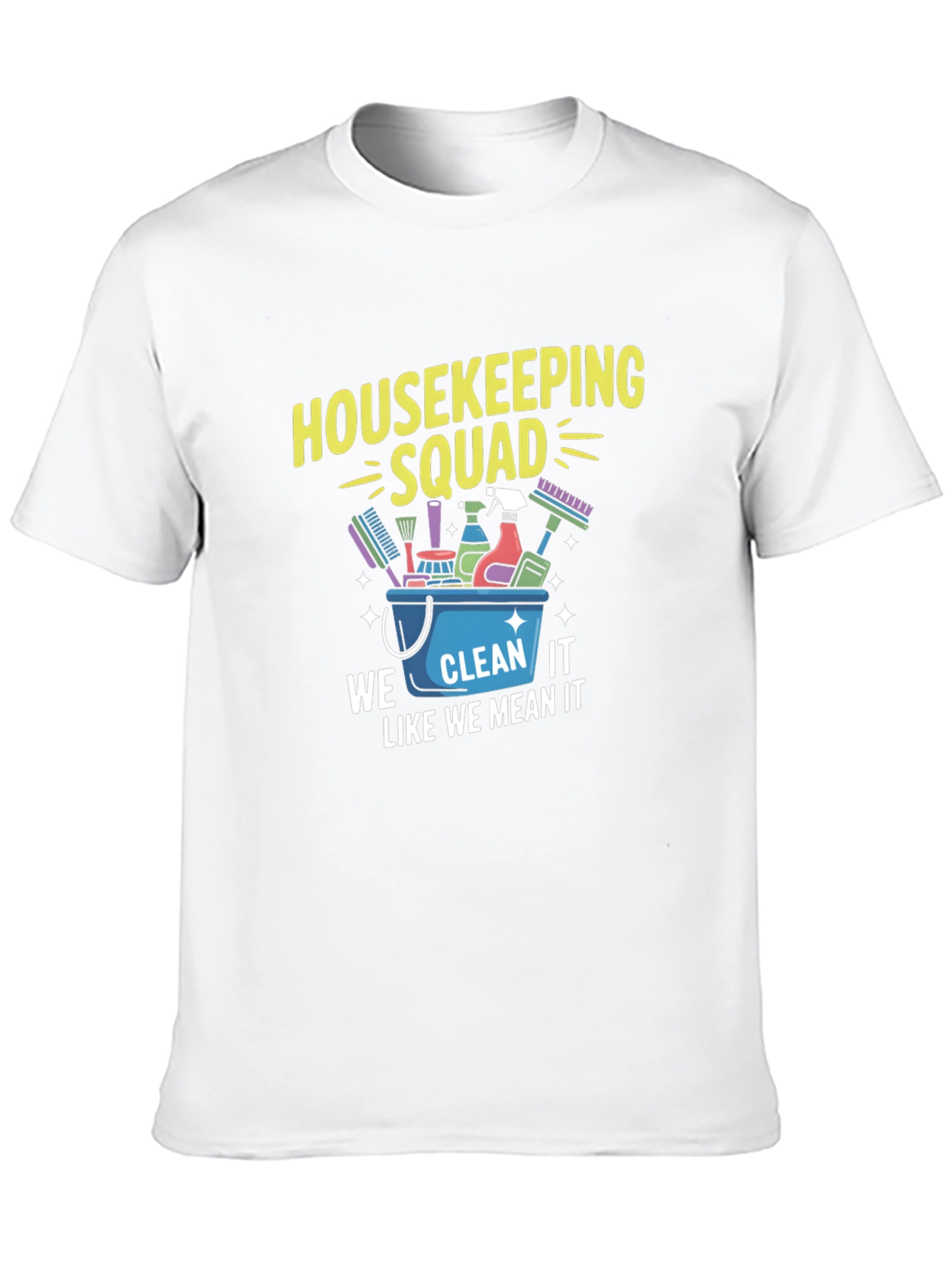 Housekeeping Squad Graphic Tee - Cleaning Crew Apparel