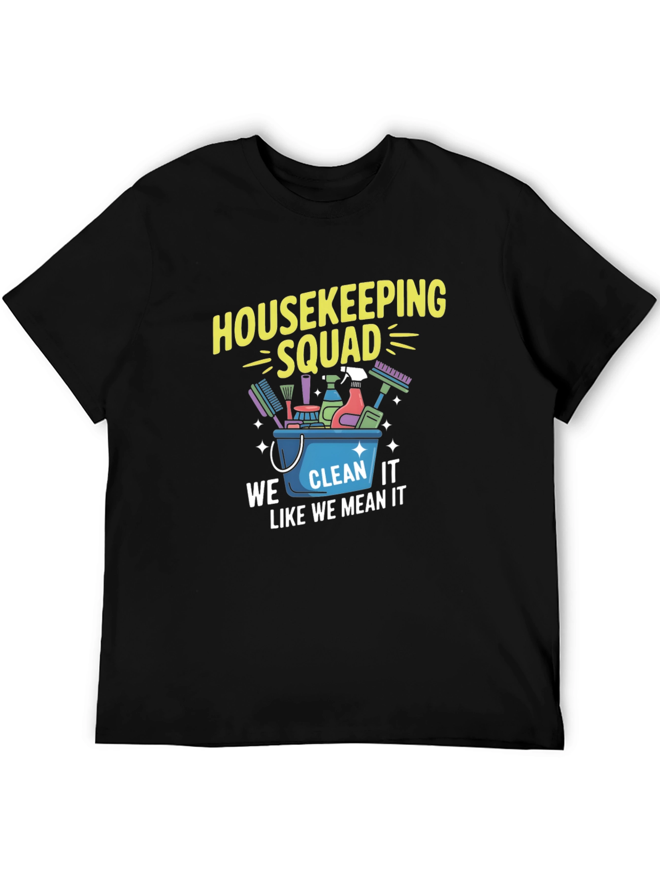 Housekeeping Squad Graphic Tee - Cleaning Crew Apparel