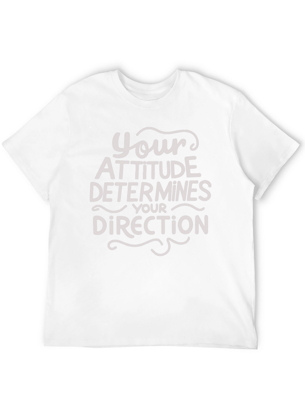 Attitude Determines Direction Graphic Tee - Black