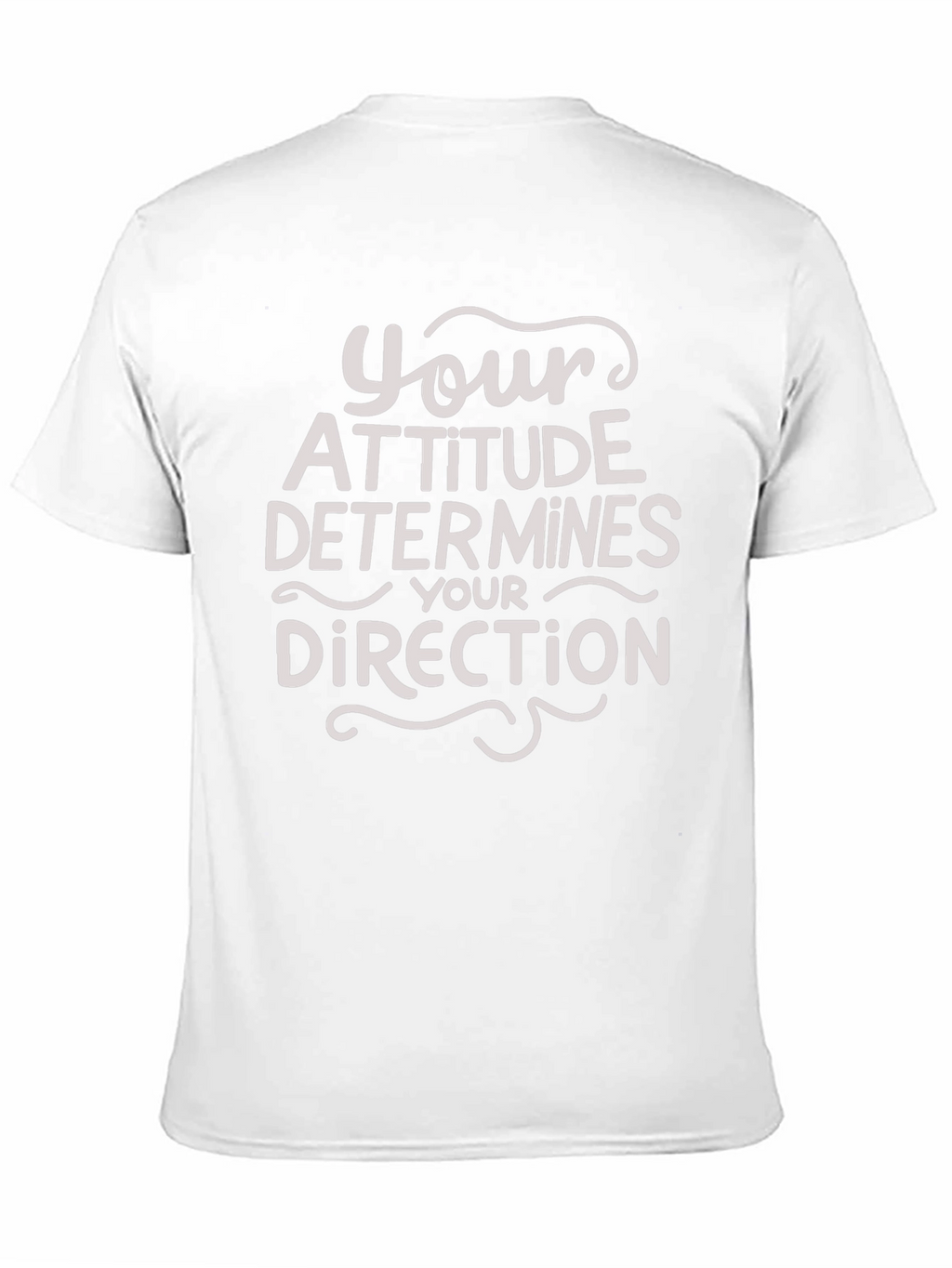 Attitude Determines Direction Graphic Tee - Black