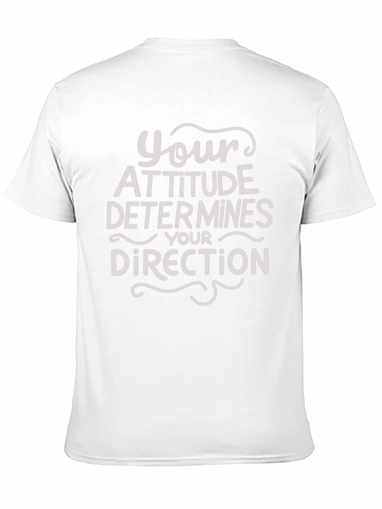 Attitude Determines Direction Graphic Tee - Black