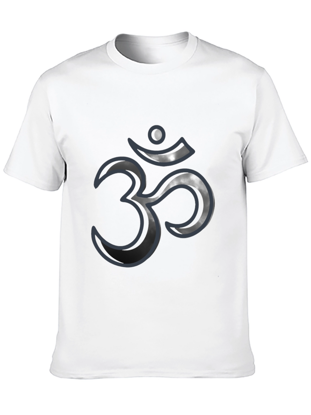 Mens Black T-Shirt with Om Symbol Design