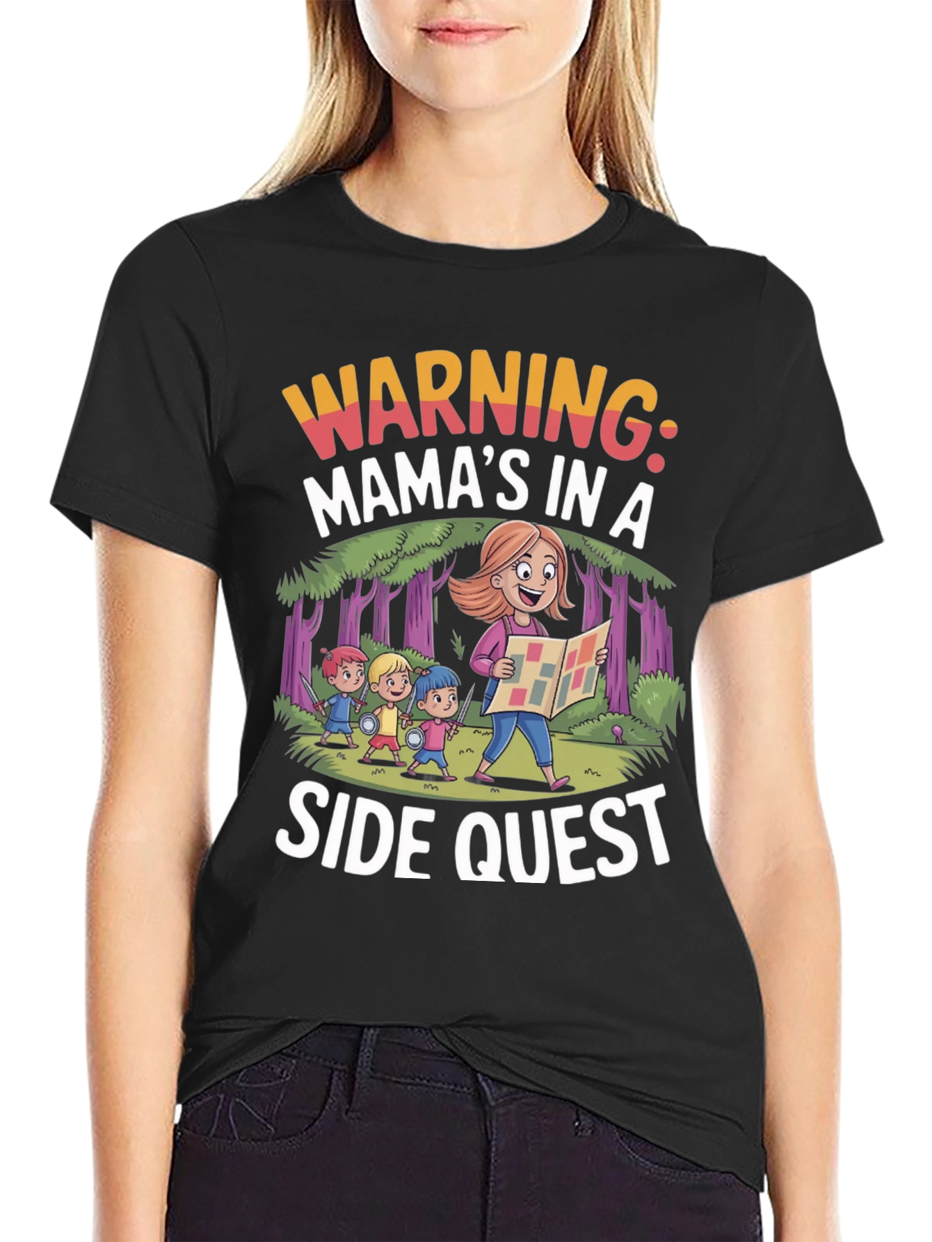 Mamas In A Side Quest Graphic Tee