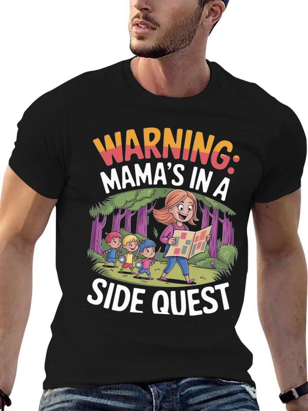 Mamas In A Side Quest Graphic Tee