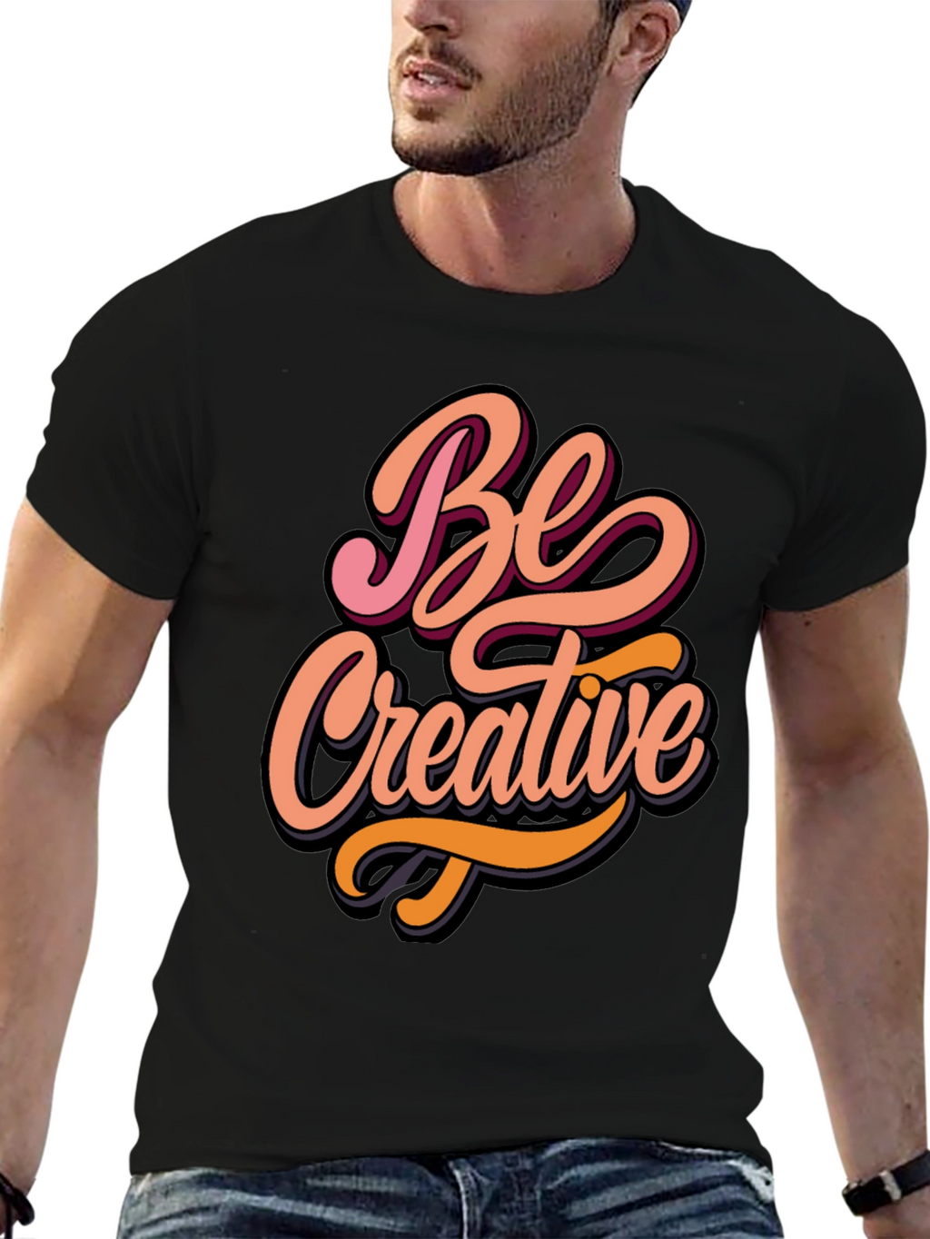 Be Creative Graphic Tee - Stylish Comfort