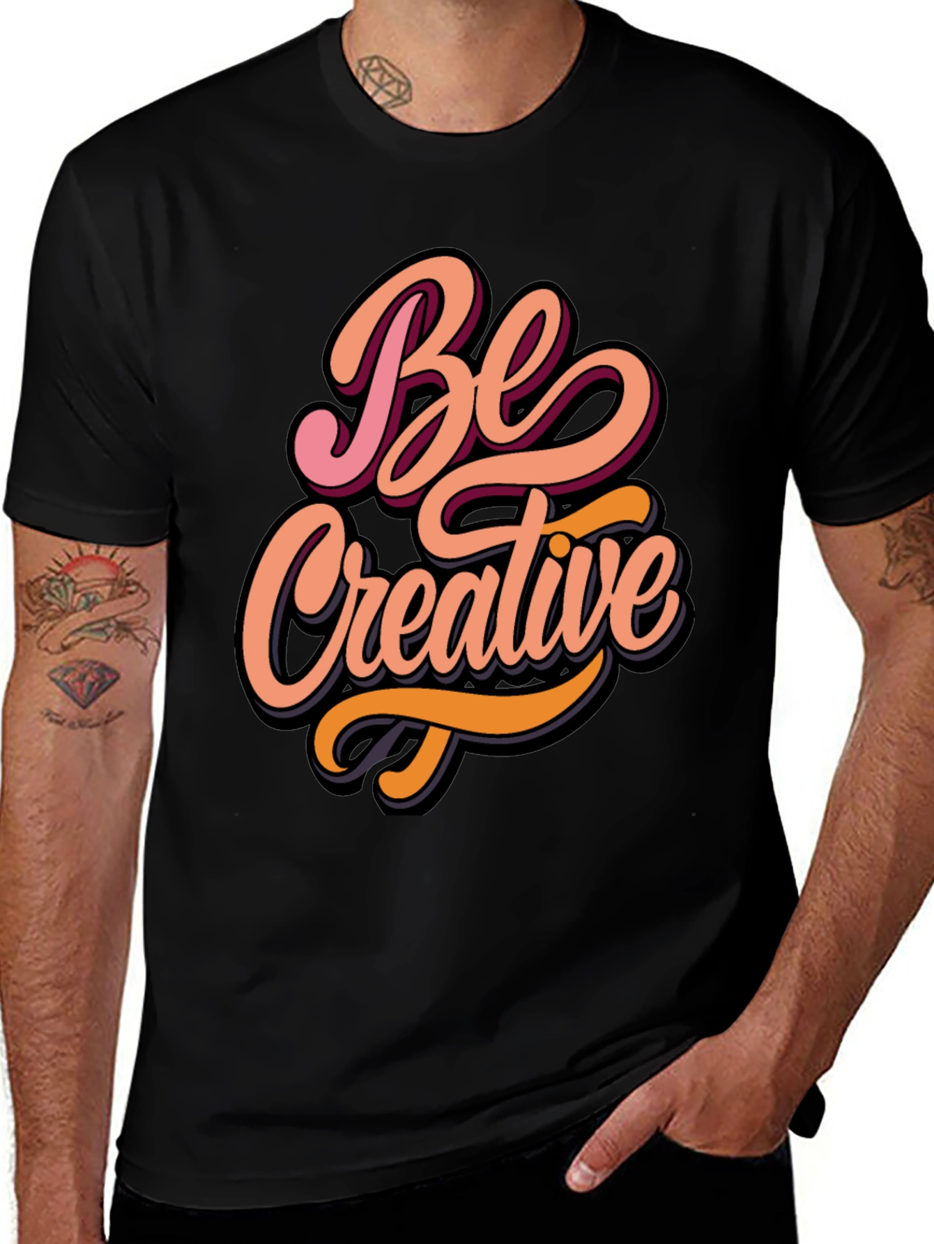 Be Creative Graphic Tee - Stylish Comfort