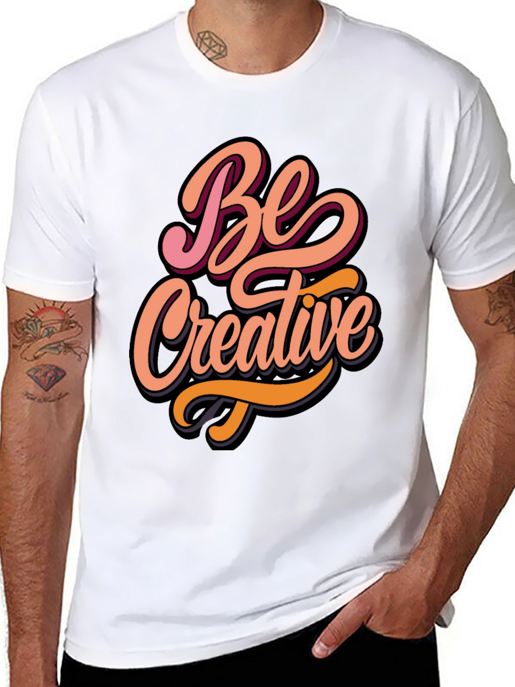 Be Creative Graphic Tee - Stylish Comfort