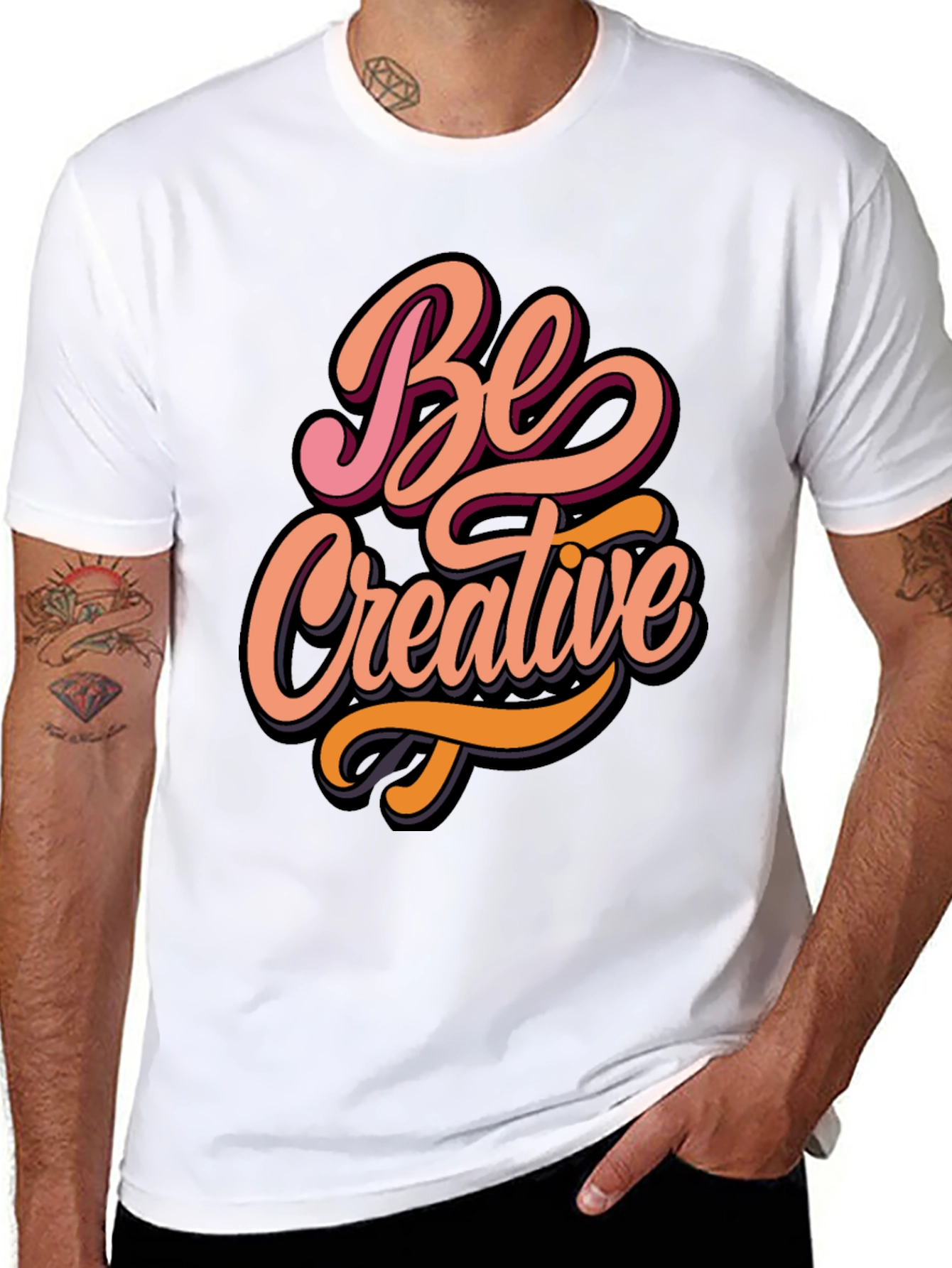 Be Creative Graphic Tee - Stylish Comfort