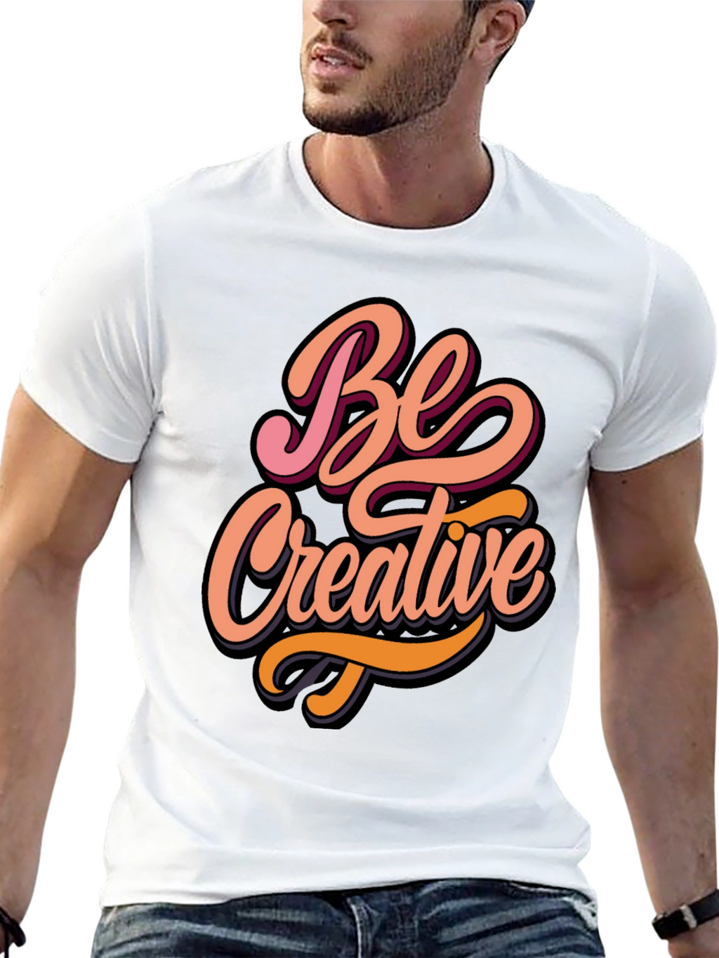 Be Creative Graphic Tee - Stylish Comfort