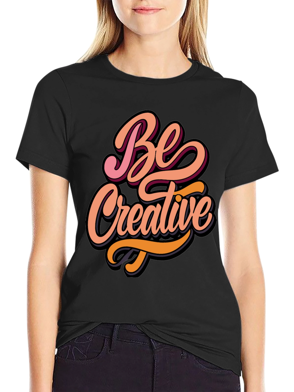 Be Creative Graphic Tee - Stylish Comfort