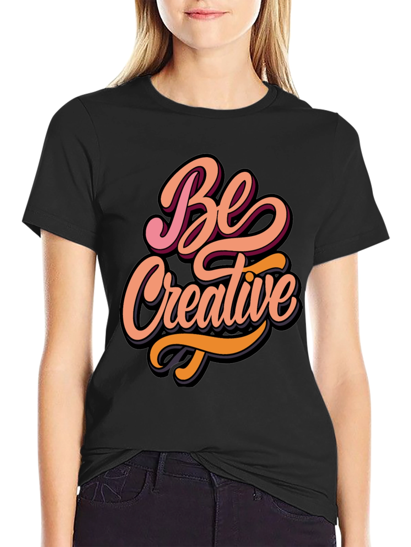 Be Creative Graphic Tee - Stylish Comfort