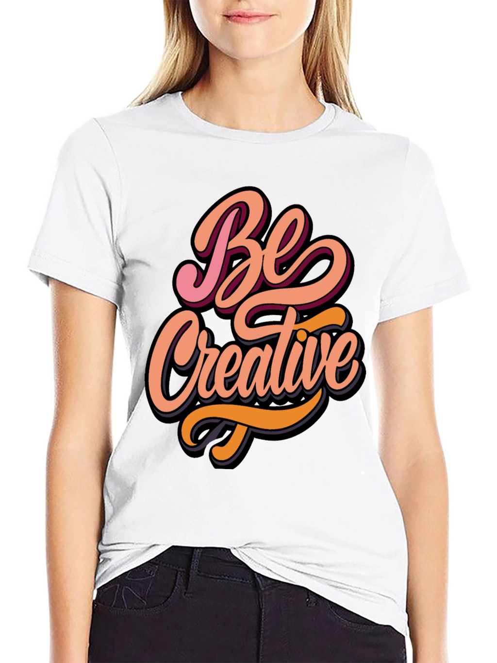 Be Creative Graphic Tee - Stylish Comfort