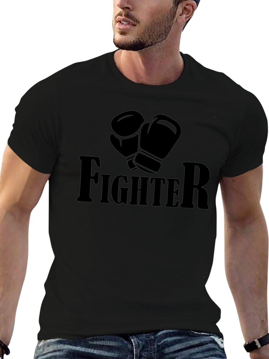Fighter Boxing Gloves Graphic T-Shirt