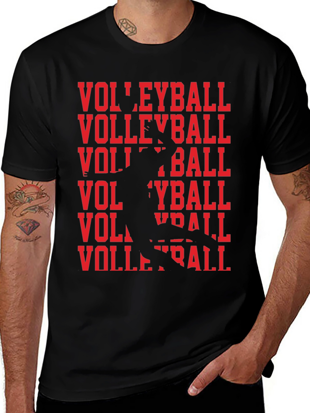 Volleyball Graphic Tee - Sporty Style