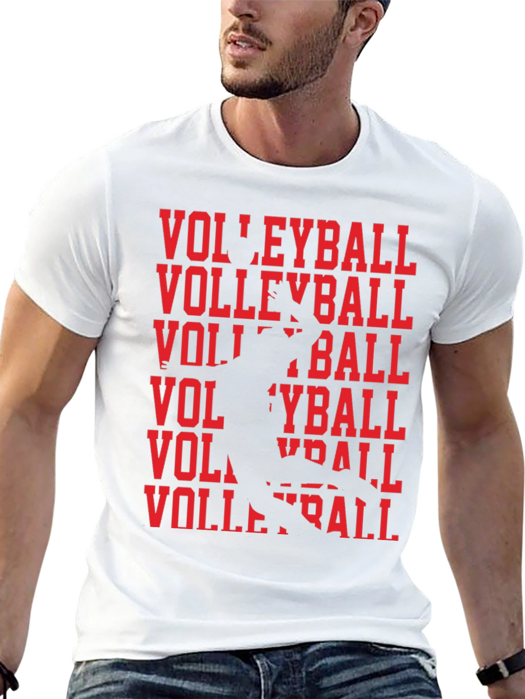 Volleyball Graphic Tee - Sporty Style