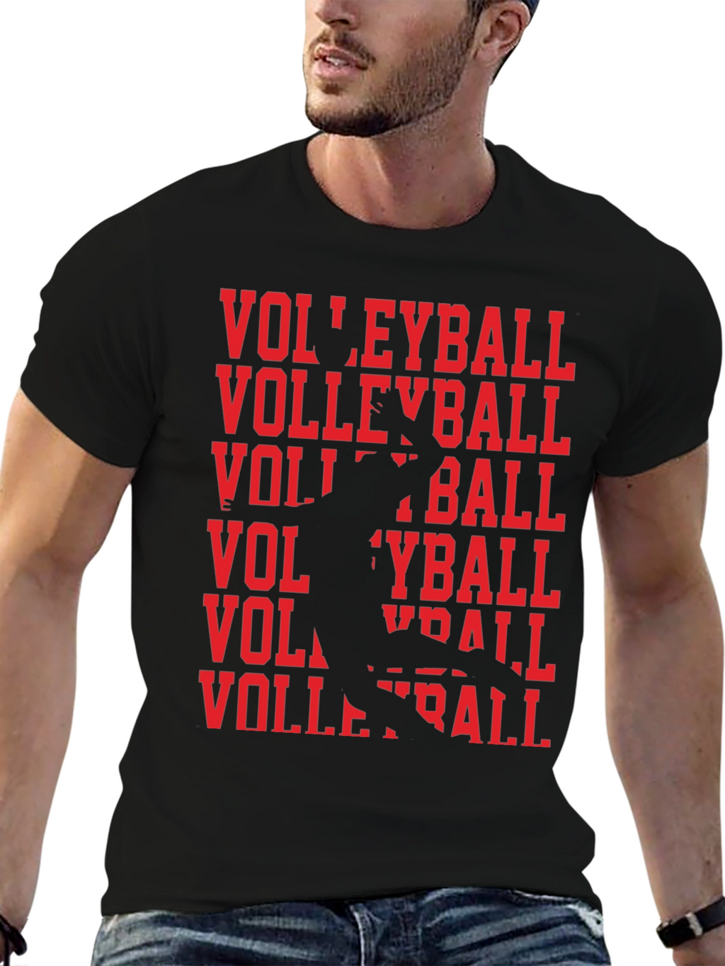 Volleyball Graphic Tee - Sporty Style