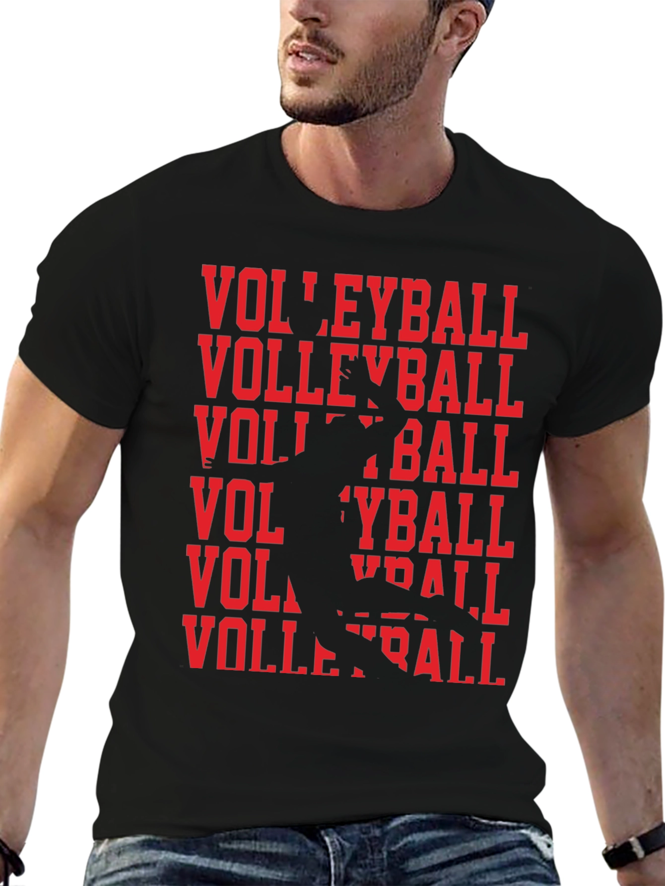 Volleyball Graphic Tee - Sporty Style
