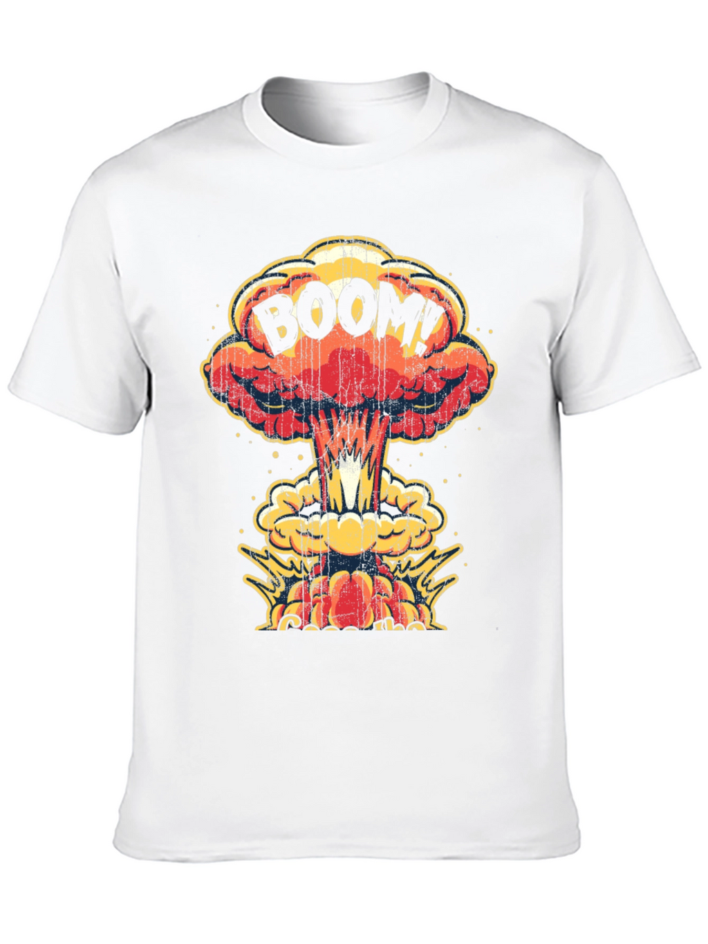 Boom! Graphic Print T-Shirt - Black Cotton Tee
