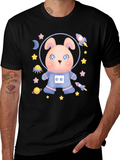 Cute Astronaut Rabbit T-Shirt