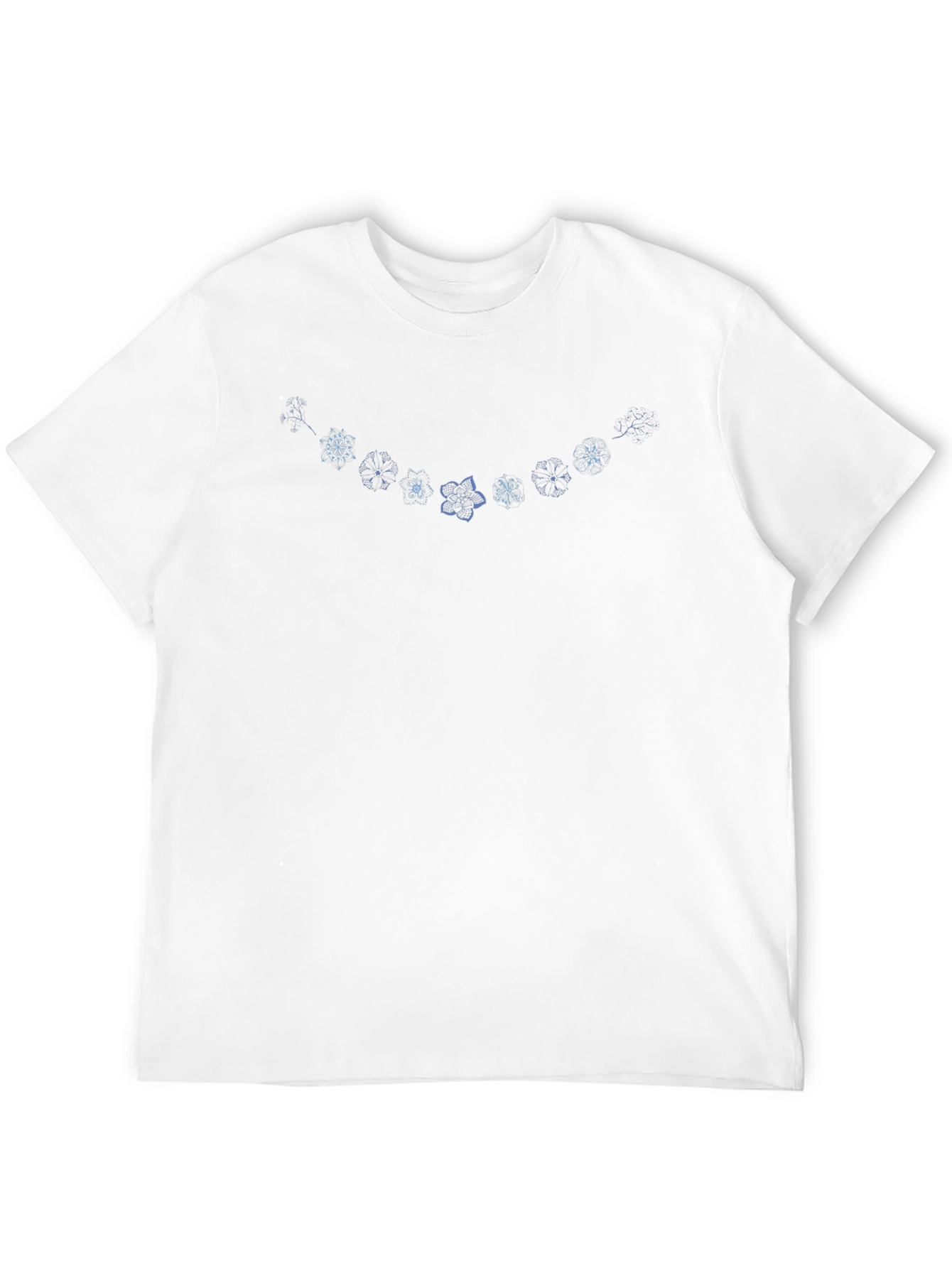 Floral Print Black T-Shirt - Casual Comfort
