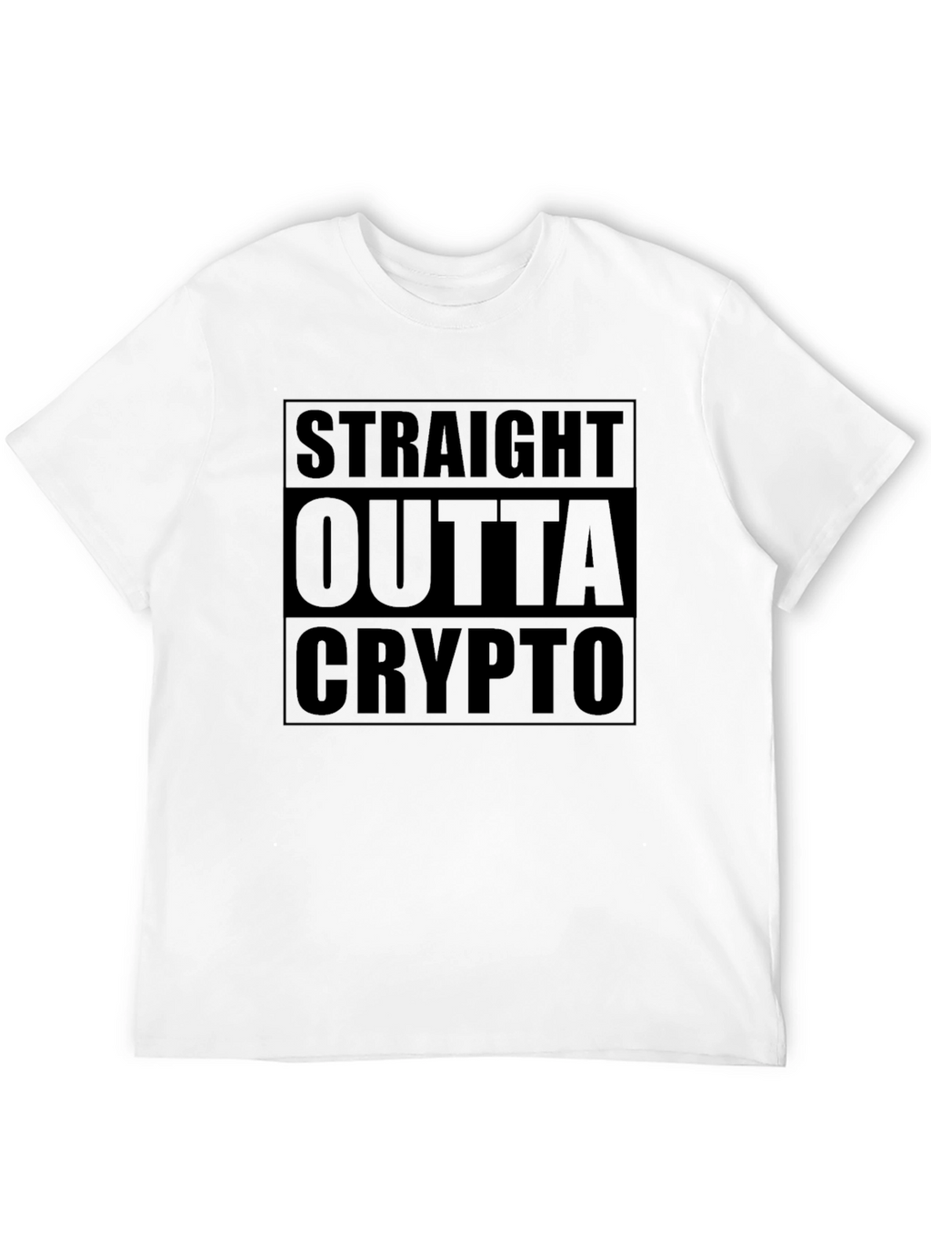 Straight Outta Crypto Black T-Shirt