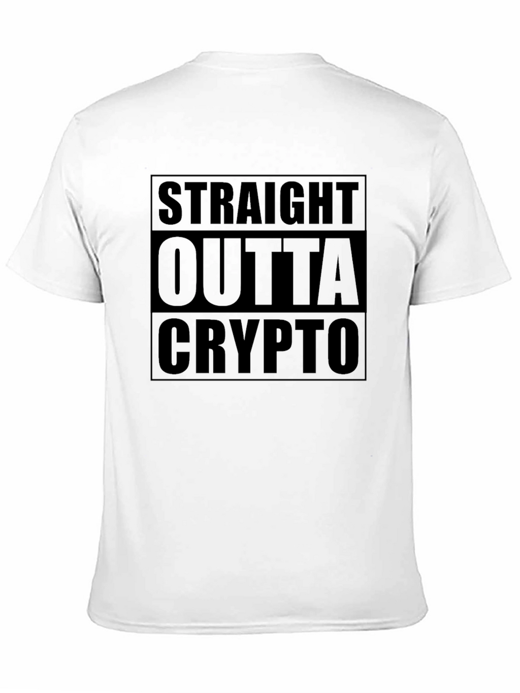 Straight Outta Crypto Black T-Shirt