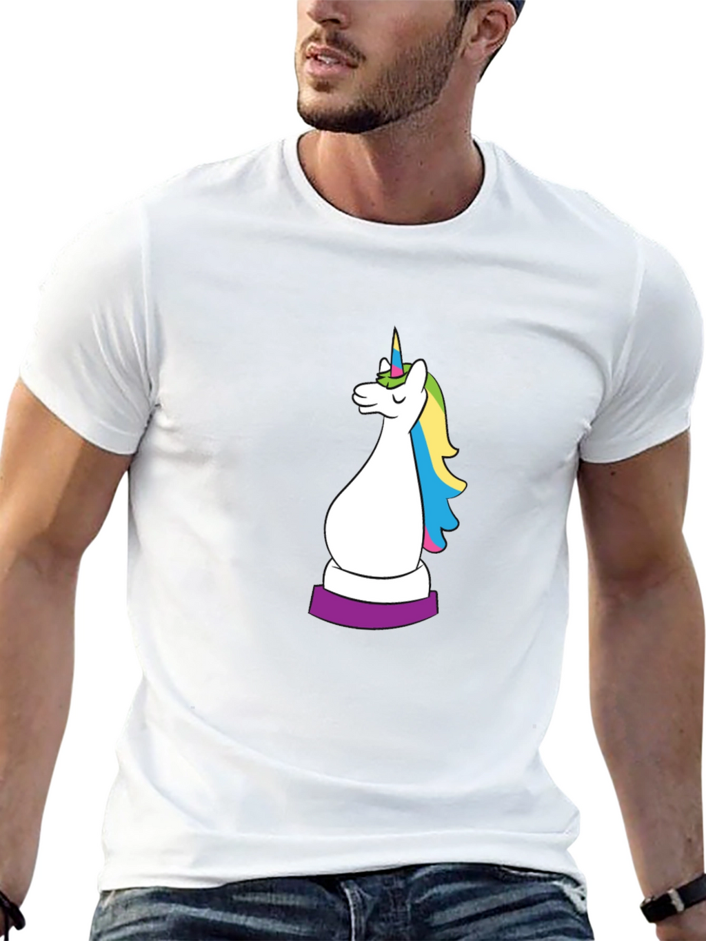 Unicorn Chess Piece Graphic Tee
