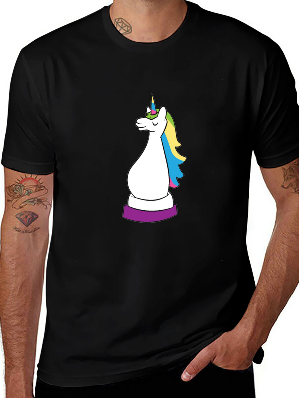 Unicorn Chess Piece Graphic Tee