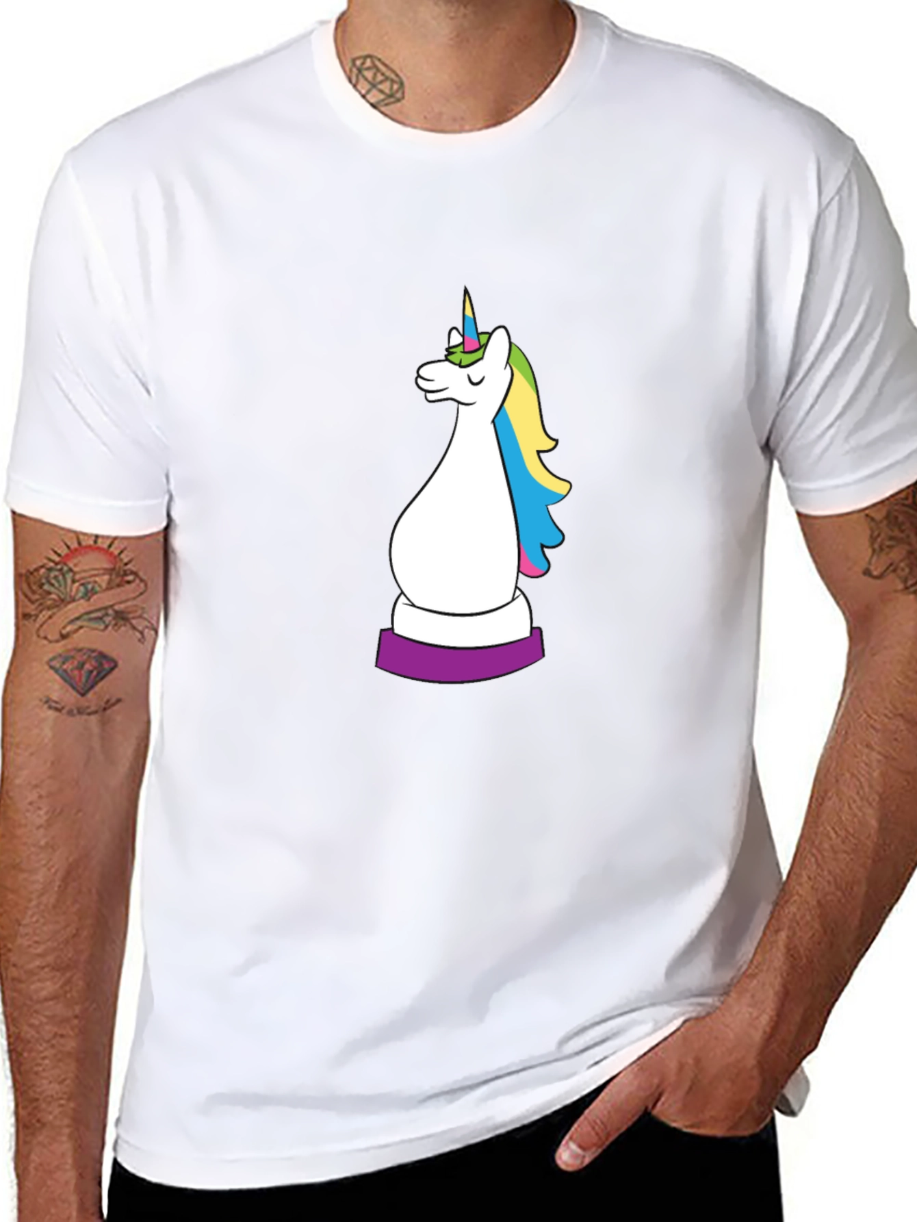 Unicorn Chess Piece Graphic Tee
