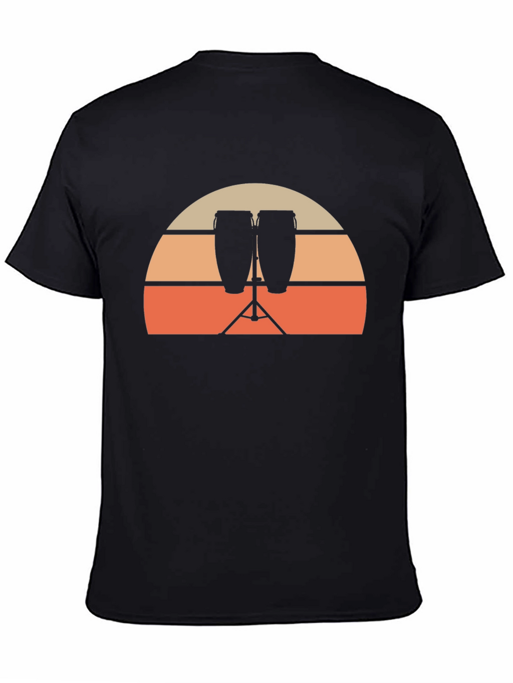 Sunset Conga Drum Graphic Tee
