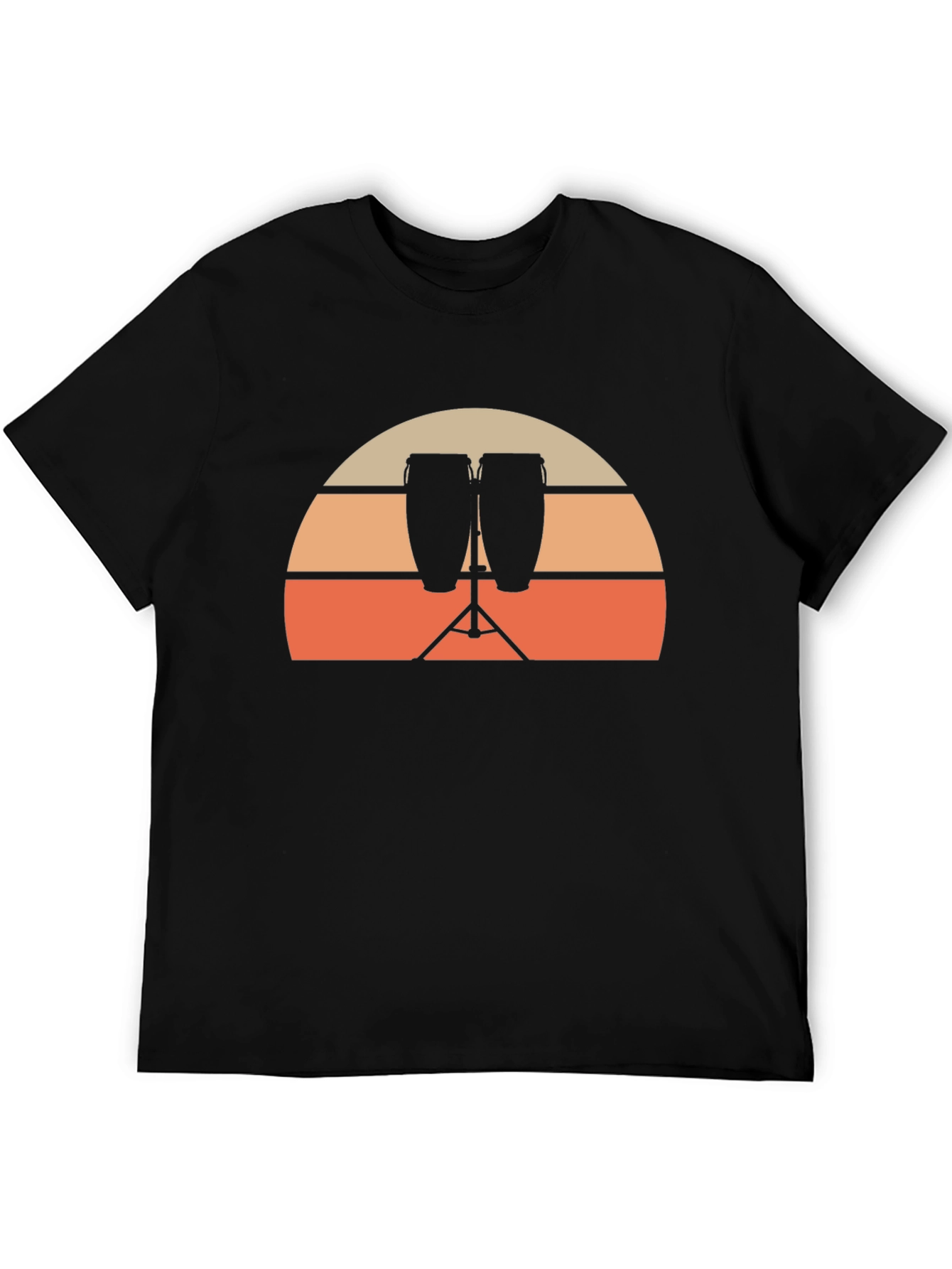 Sunset Conga Drum Graphic Tee