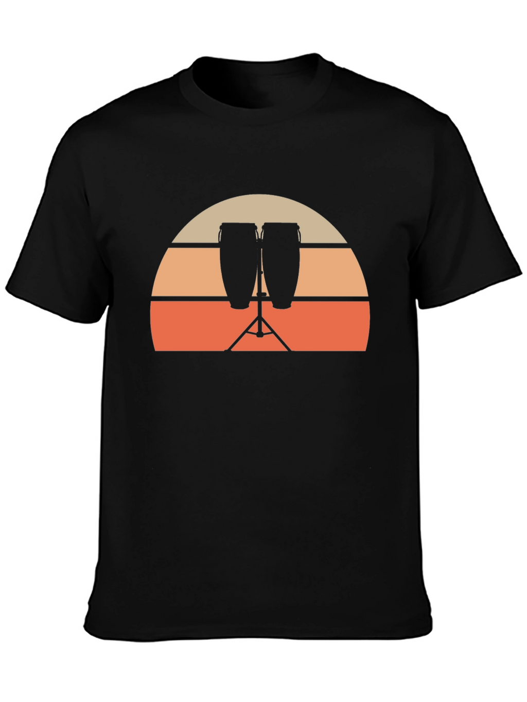 Sunset Conga Drum Graphic Tee