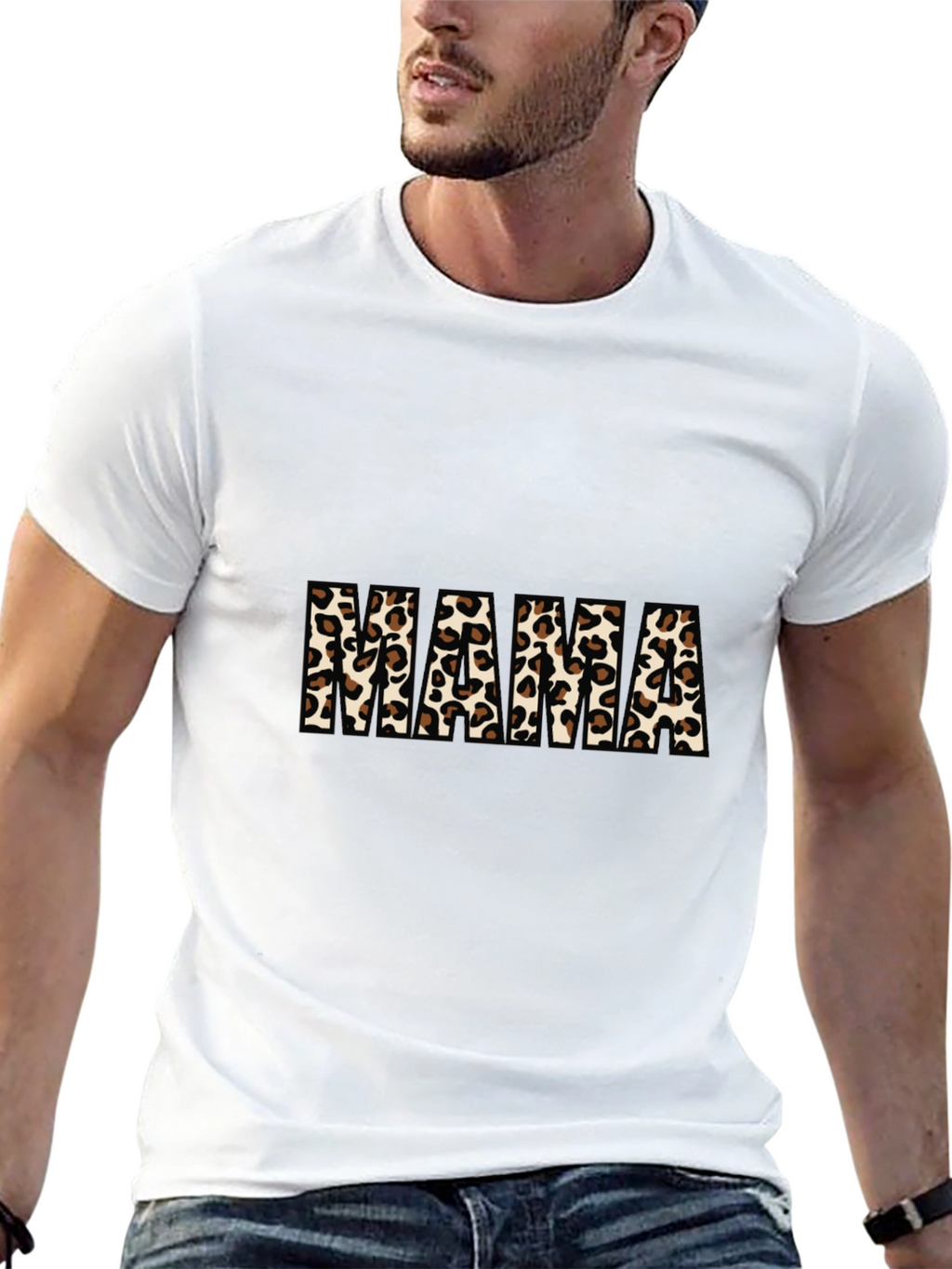 Leopard Print Mama T-Shirt - Trendy Mom Style