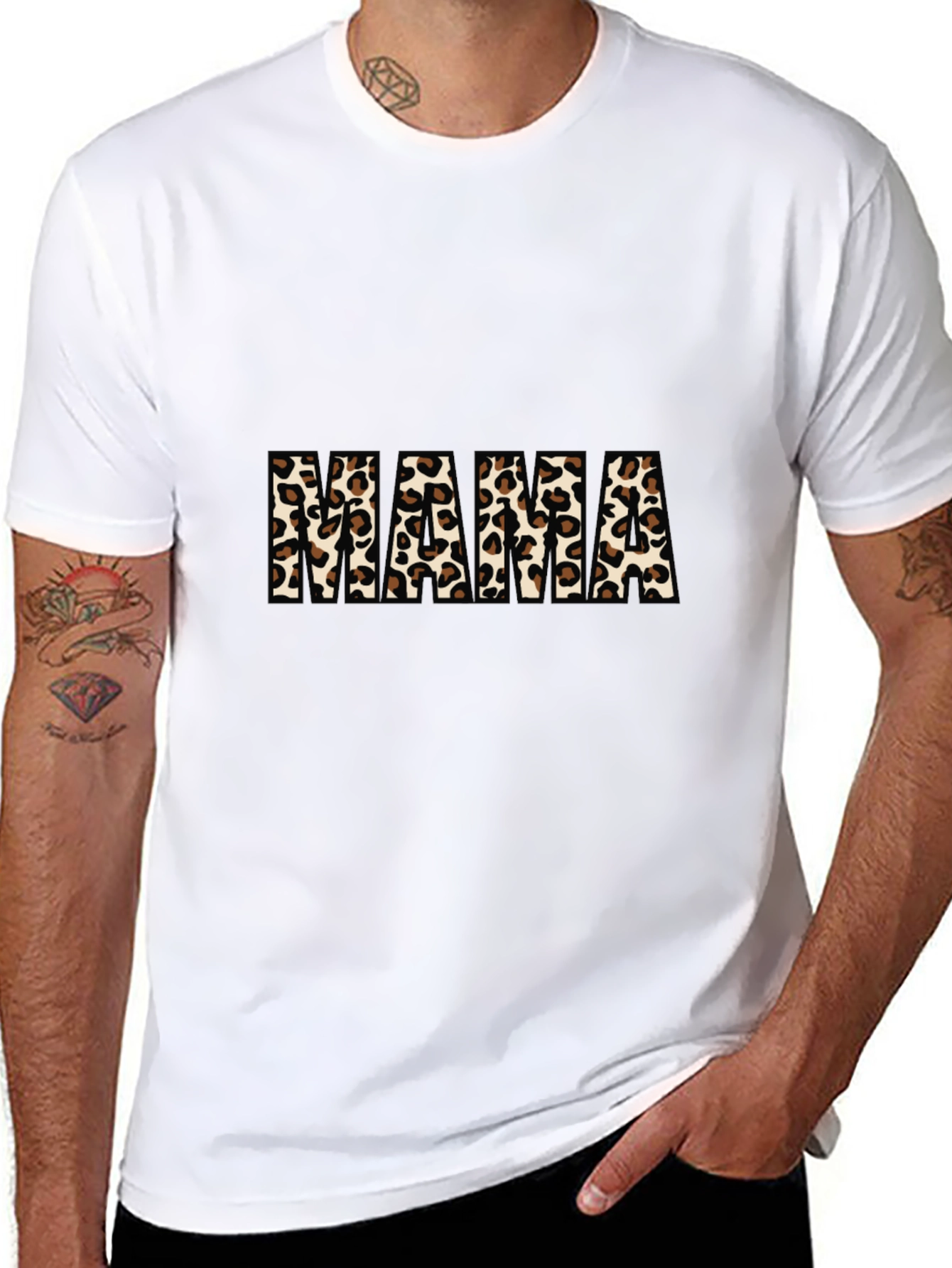 Leopard Print Mama T-Shirt - Trendy Mom Style