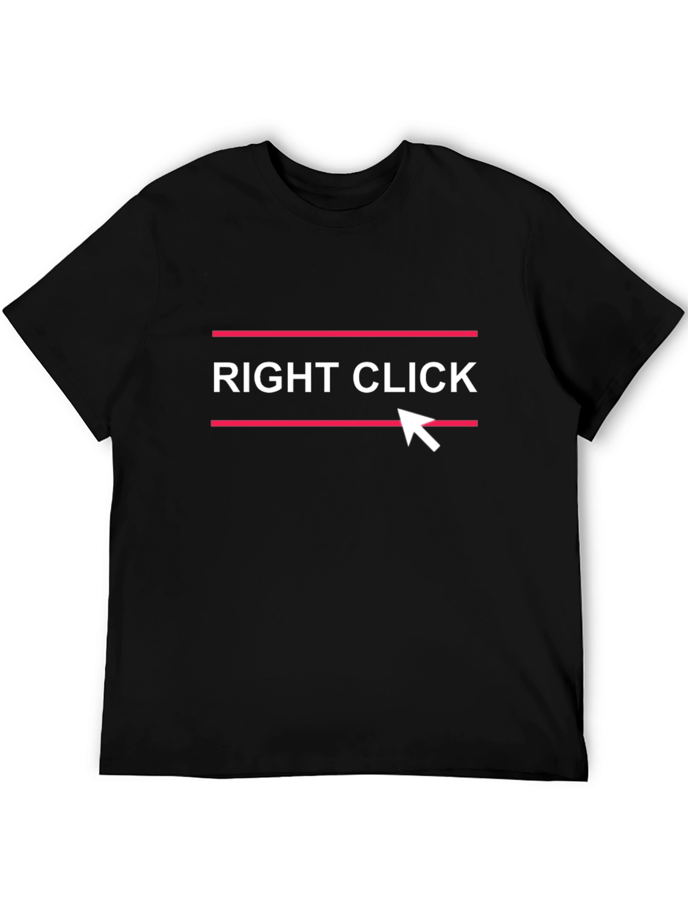 Right Click Black Graphic Tee