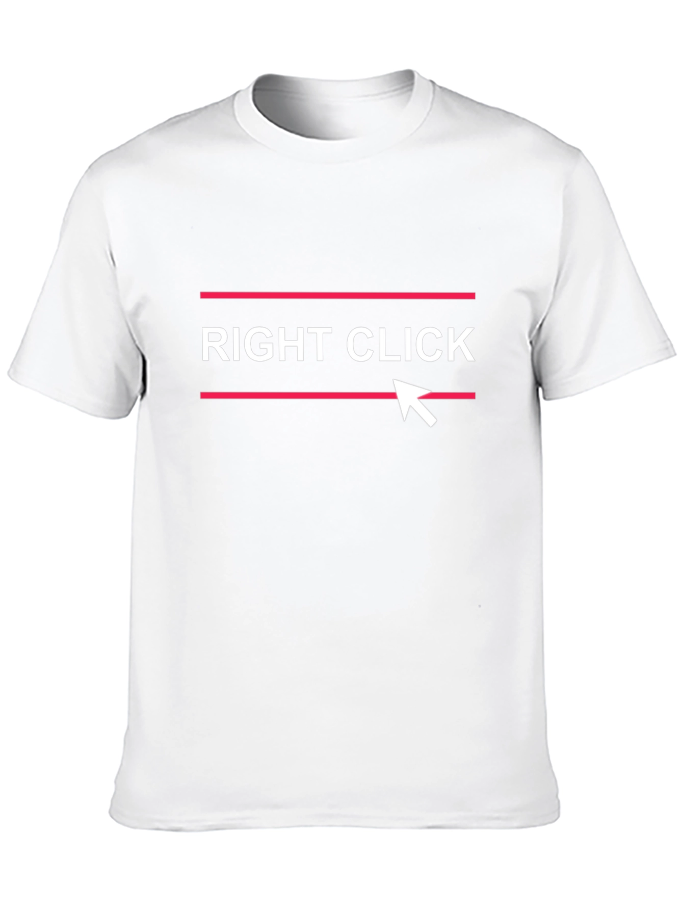 Right Click Black Graphic Tee