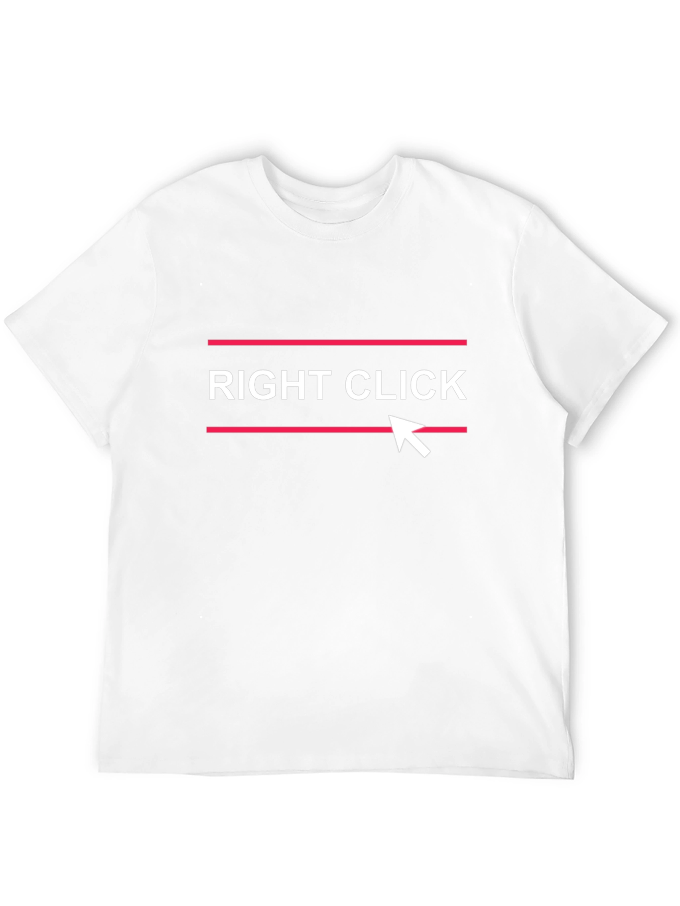 Right Click Black Graphic Tee