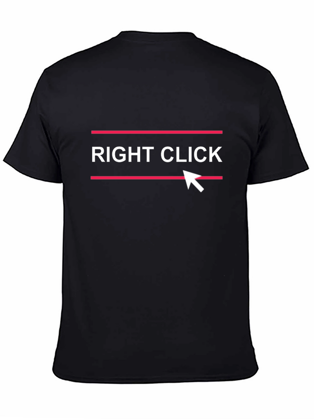 Right Click Black Graphic Tee
