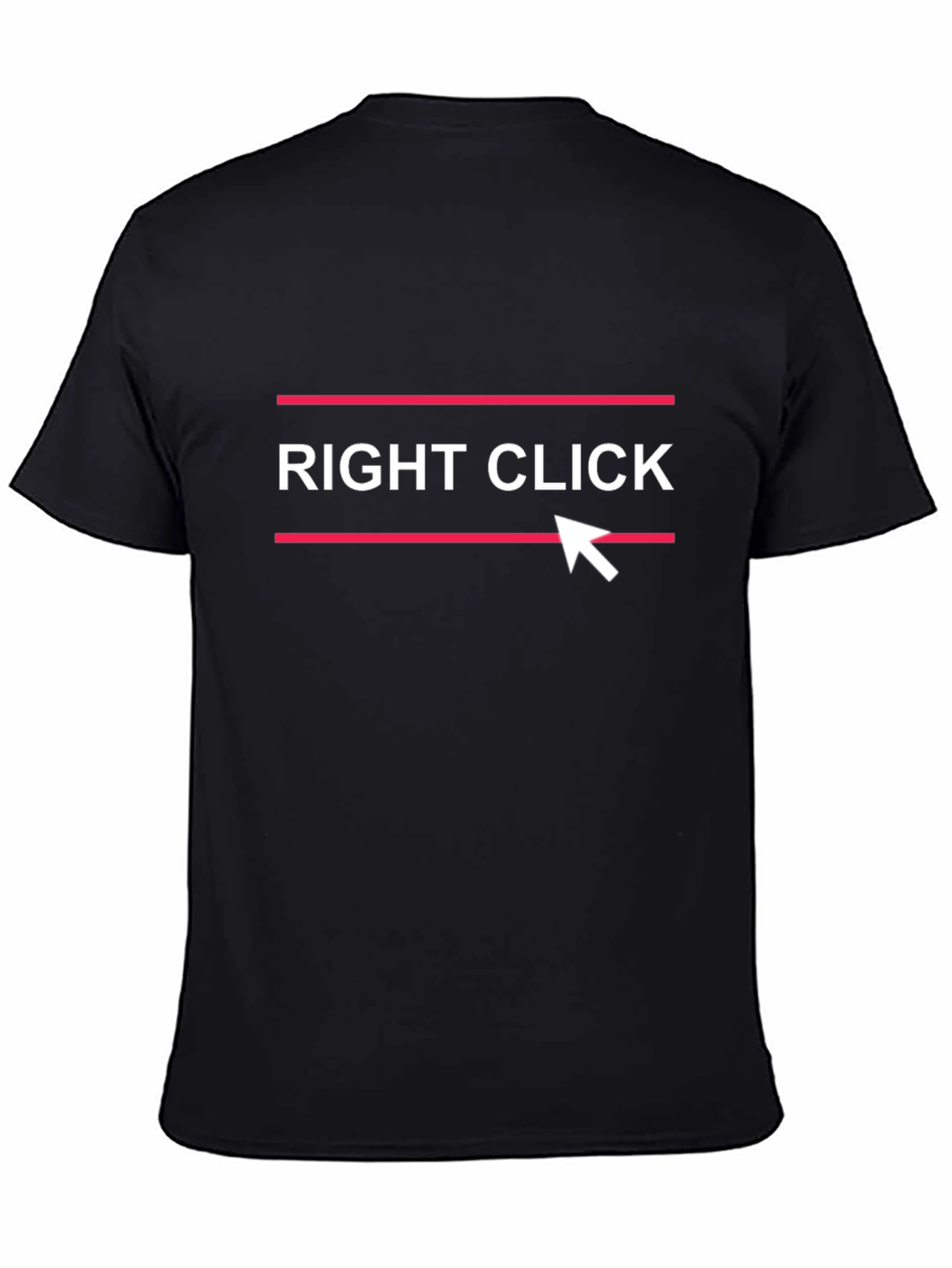 Right Click Black Graphic Tee