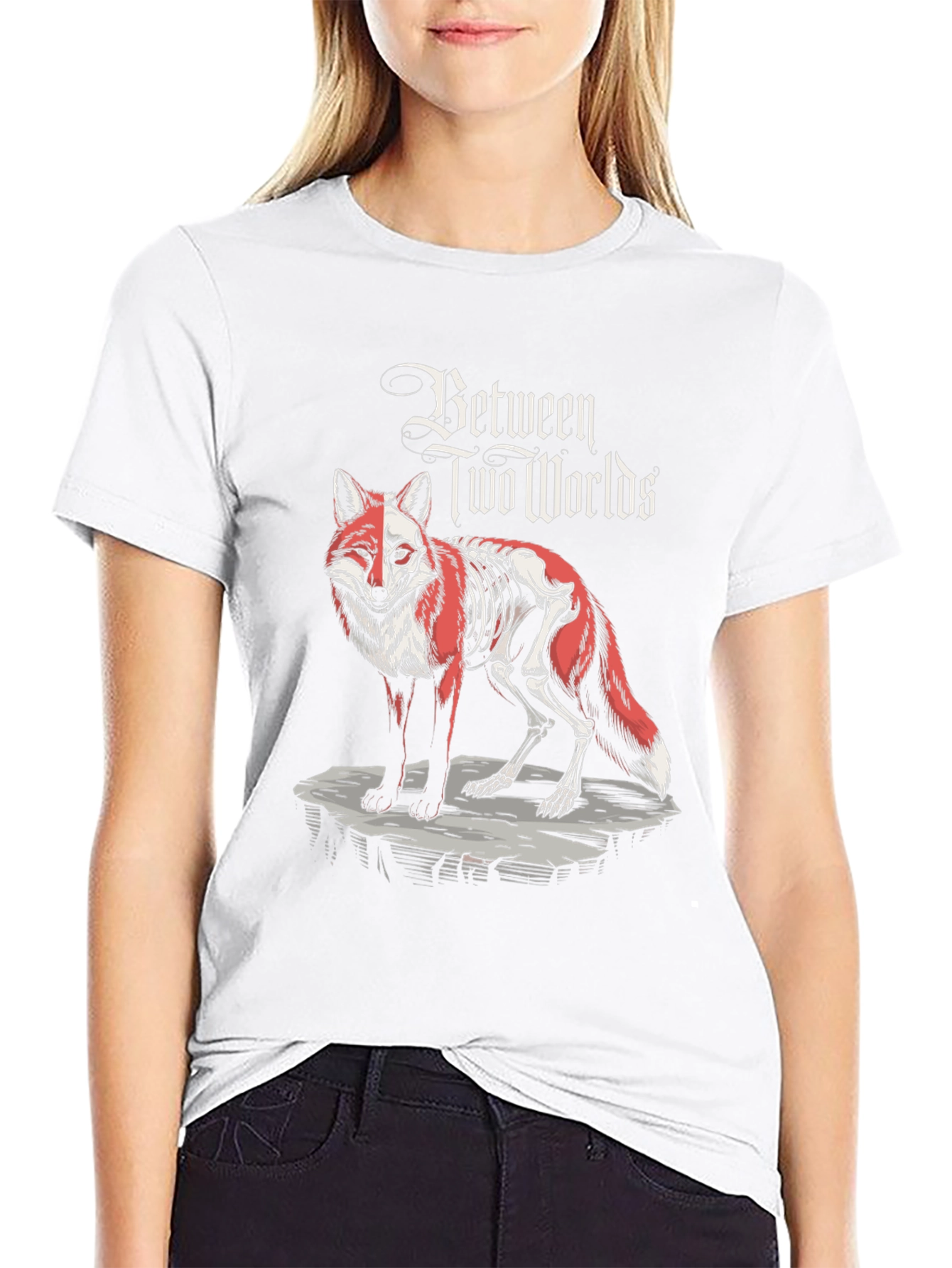Between Two Worlds Fox Graphic T-Shirt